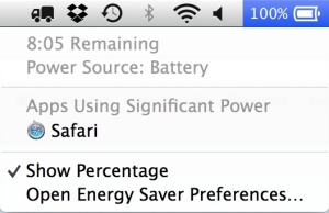 OS X Mavericks batterypower