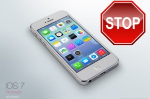 Stop iOS 7